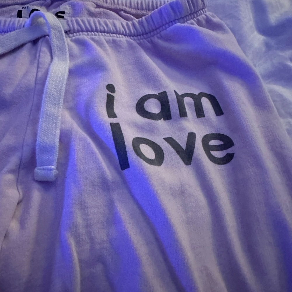 Pink 'I Am Love' Sweatpants